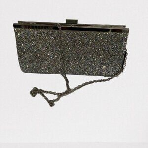 Original Inc Women's Lexy Rhinestone Chain Strap Clutch Handbag - Silver